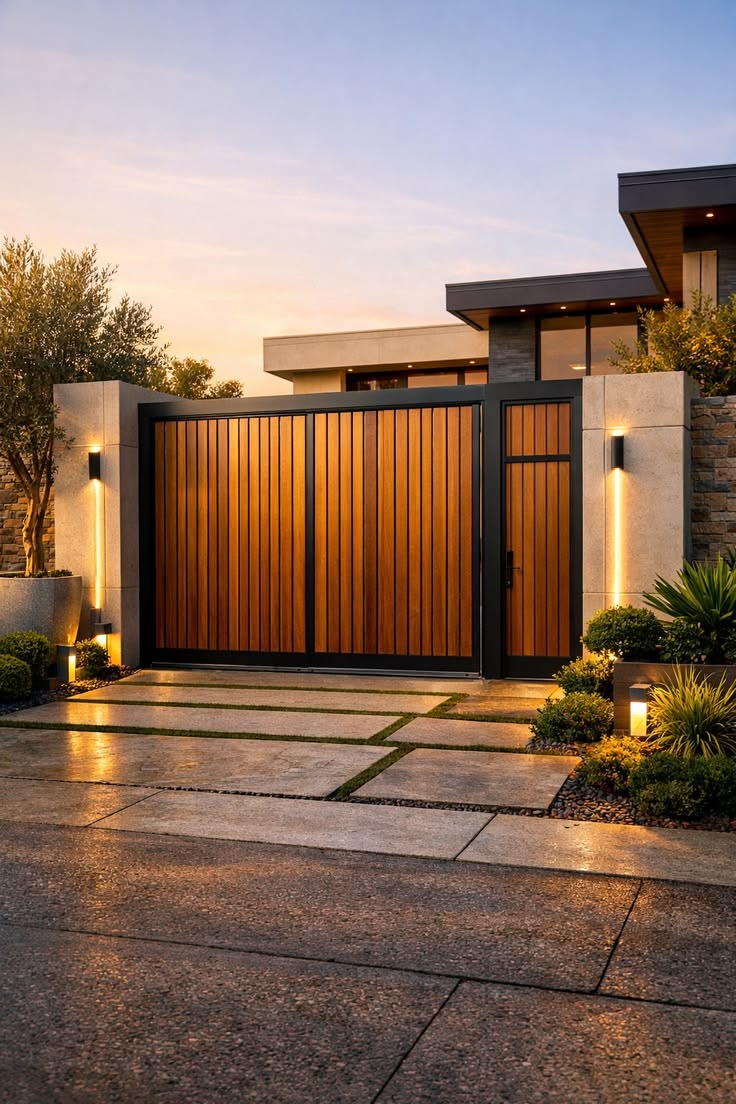 New garage door installation on a modern home